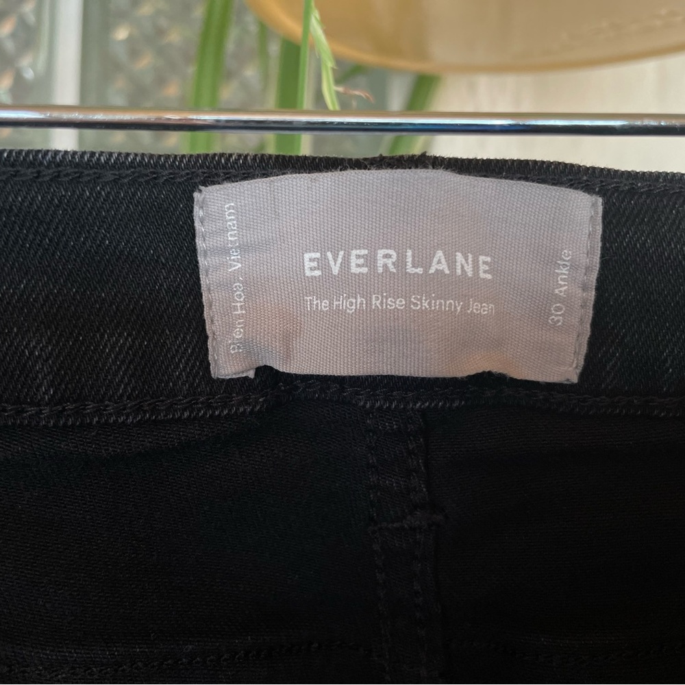 Everlane Highrise Skinny Jean Black Size 30